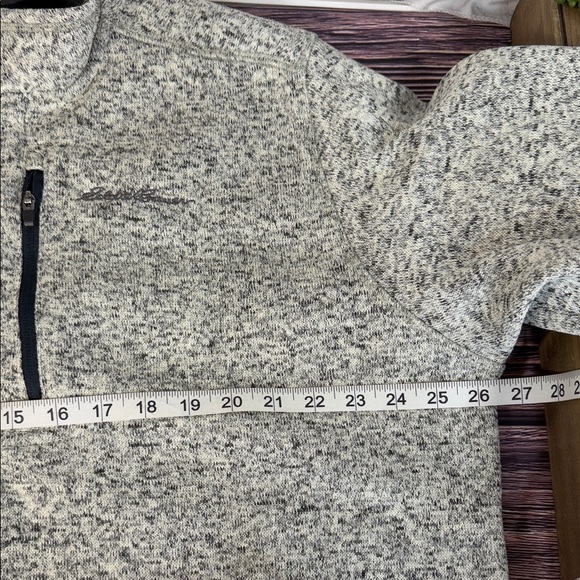 Eddie Bauer Sweatshirt Mens Large Gray 1/2 Zip Fleece Oatmeal Radiator 2.0 - Picture 10 of 14